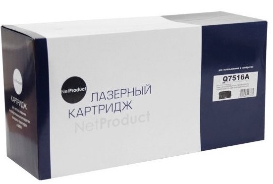 Картридж NetProduct (N-Q7516A) для HP LJ 5200, 12K (Повреждённая упаковка)