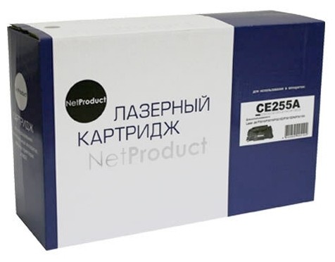 Картридж NetProduct (N-CE255A) для HP LJ P3015, 6K (Повреждённая упаковка)