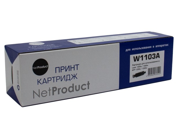 Тонер-картридж NetProduct (N-W1103A) для HP Neverstop Laser 1000a/1000w/1200a/1200w, 2,5K (с чипом)