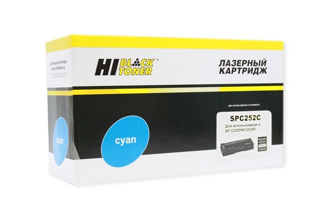 Картридж Hi-Black (HB-SPC252C) для Ricoh Aficio SPC252DN/C252SF/SPC262DNw/SPC262SFNw, C, 6K
