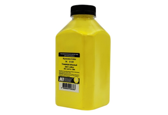 Тонер Hi-Black Универсальный для Kyocera Color TK-5150, Y, 250 г, банка