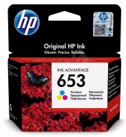 Картридж струйный 653 для HP DeskJet Plus Ink Advantage 6075/6475, 200стр. (O) многоцветный 3YM74AE