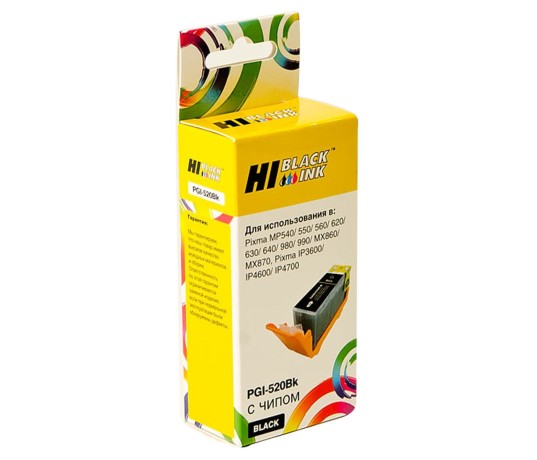 Картридж Hi-Black (HB-PGI-520Bk) для Canon PIXMA iP3600/iP4600/MP540, Bk