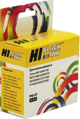 Картридж Hi-Black (HB-PG-37) для Canon PIXMA iP1800/2500/ MP140/ MX300, Black, new