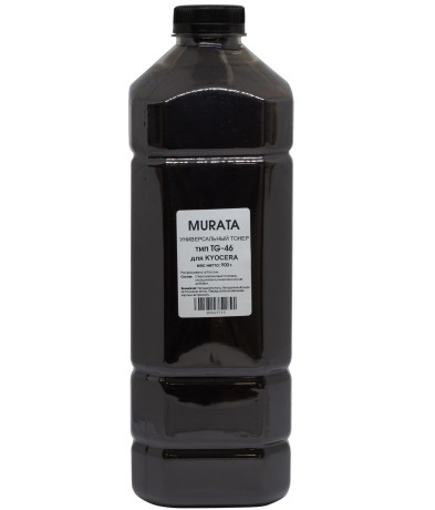 Тонер Murata Универсальный для Kyocera, Тип TG-46, Bk, 900 г, канистра