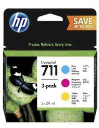 Картридж 711 для HP DJ T120\125\130\520\525\530, 3х29мл (О) три цвета  P2V32A