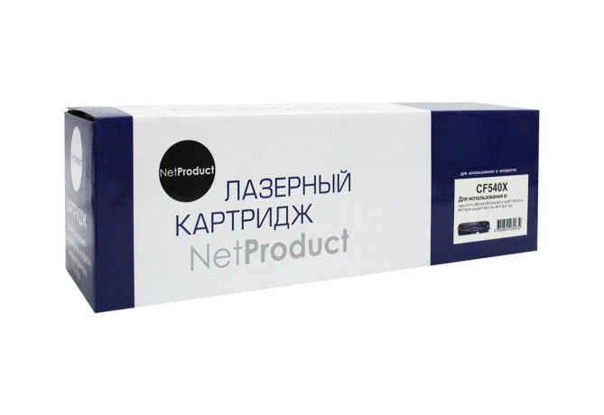 Картридж NetProduct (N-CF540X) для HP CLJ Pro M254nw/dw/M280nw/M281fdn/M281fdw, Bk, 3,2K