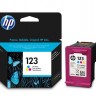 Картридж 123 для HP DJ2130, 100стр. (О) F6V16AE, Tricolor