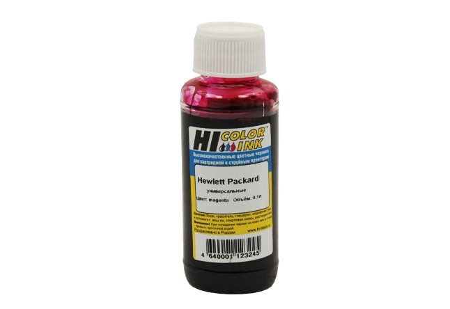 Чернила Hi-Black Универсальные для HP (Тип H), Magenta, 0,1 л.