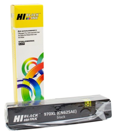 Картридж Hi-Black (CN625AE) для HP OJ Pro X476dw/X576dw/X451dw (256ml), black, 970XL