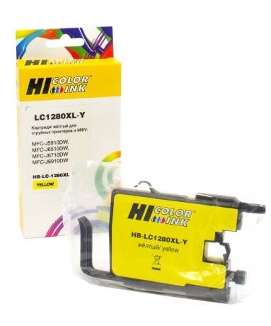 Картридж Hi-Black (LC-1280XY) для Brother MFC-J6510/6910DW, 1,2К, yellow