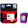 Картридж 46 для HP DJ 2020/2520, 0,75К (O) CZ638AE, Color