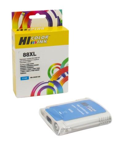 Картридж Hi-Black (C9391AE) для HP Officejet Pro K550 (29ml), №88XL, cyan