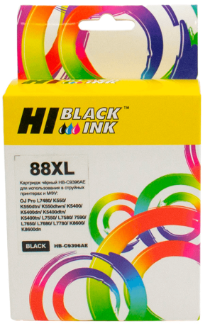 Картридж Hi-Black (C9396AE) для HP Officejet Pro K550 (72ml), №88XL, black