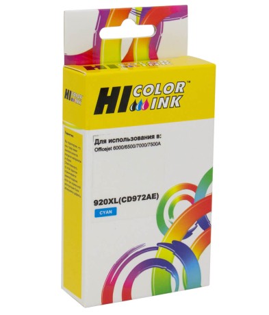 Картридж Hi-Black (HB-CD972AE) для HP Officejet 6000/6500/7000, №920XL, C