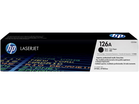 Картридж HP CLJ CP1025/1025nw (O) №126A, CE310A, BK, 1,2K