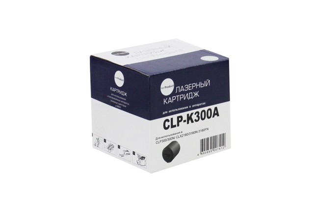 Тонер-картридж NetProduct (N-CLP-K300A) для Samsung CLP-300/300N/CLX-2160/2160N, Bk, 2K