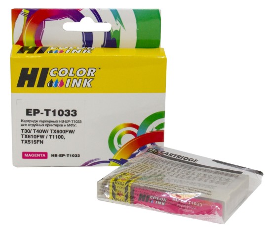 Картридж Hi-Black (EPT1033) для Epson Stylus Office T40/TX510/TX510fn/TX600, Magenta