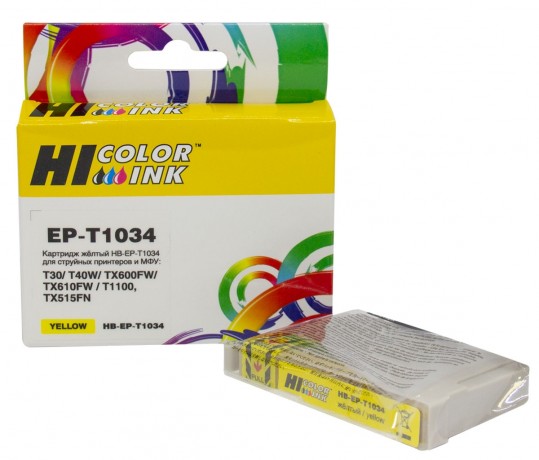 Картридж Hi-Black (EPT1034) для Epson Stylus Office T40/TX510/TX510fn/TX600, Yellow