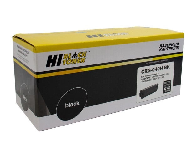 Картридж Hi-Black (HB-№040H BK) для Canon LBP-710/710CX/712/712CX, Bk, 12,5K